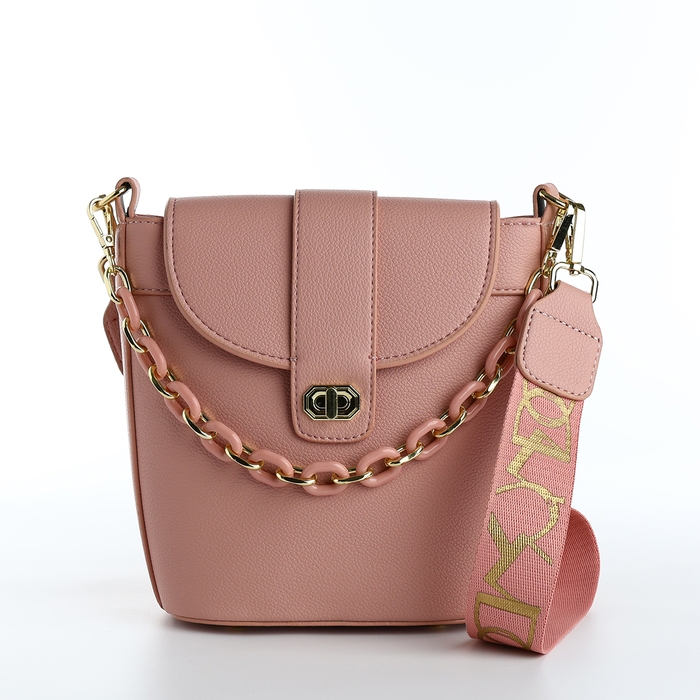 Сумка-мессенджер на застёжке, цвет розовый Сумка-мессенджер на застёжке, цвет розовый