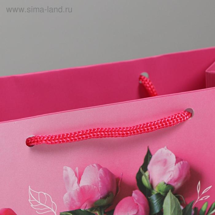 Пакет подарочный ламинированный вертикальный, упаковка, «Самой прекрасной», MS 18 х 23 х 8 см Пакет подарочный ламинированный вертикальный, упаковка, «Самой прекрасной», MS 18 х 23 х 8 см