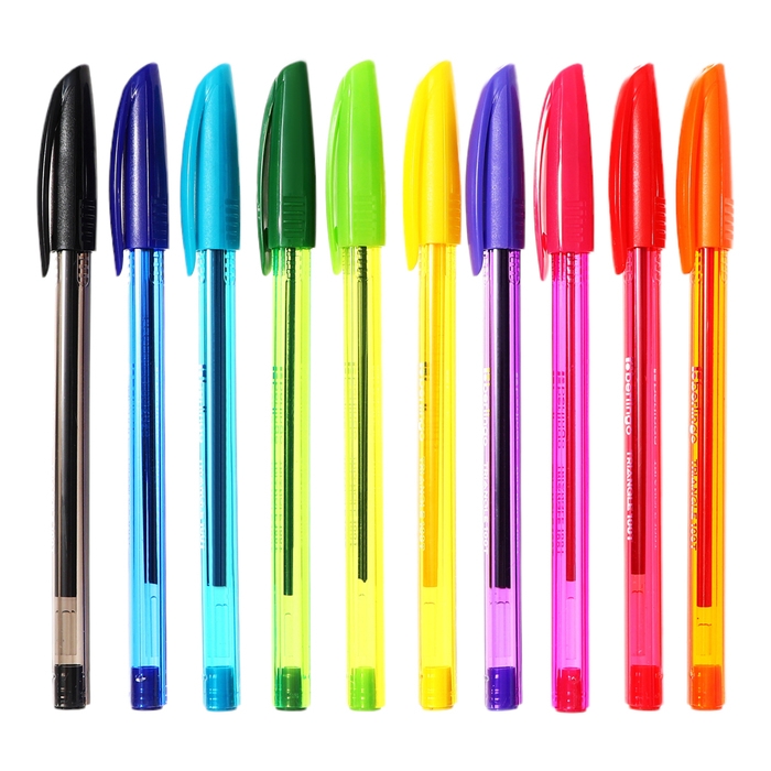 Набор ручек шариковых 10 цветов, Berlingo Набор ручек шариковых 10 цветов, Berlingo "Triangle 100T" 0.5мм