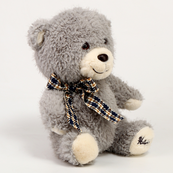 Мягкая игрушка «Мишка», с бантиком, 24 см, цвет серый Мягкая игрушка «Мишка», с бантиком, 24 см, цвет серый