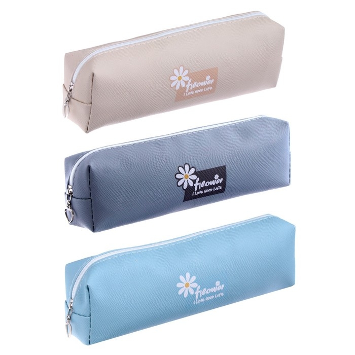 Пеналы школьный на молнии Пеналы школьный на молнии "Ромашка", МИКС