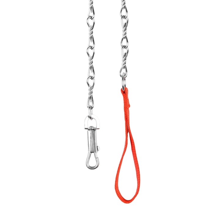 Поводок металлический витой с нейлоновой ручкой, 180 см х 3 мм Поводок металлический витой с нейлоновой ручкой, 180 см х 3 мм