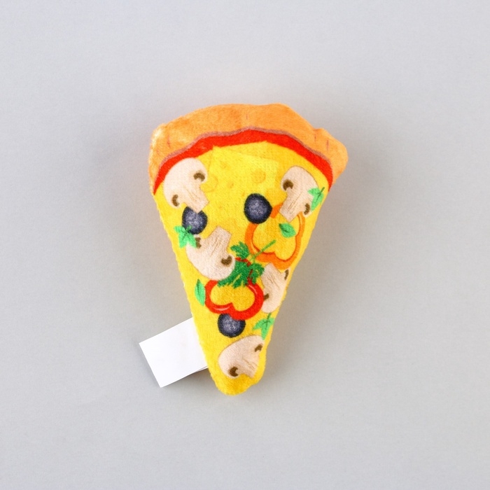 Игрушка для кошек с мятой «Пицца» из текстиля, 8,7х6,9 см Игрушка для кошек с мятой «Пицца» из текстиля, 8,7х6,9 см