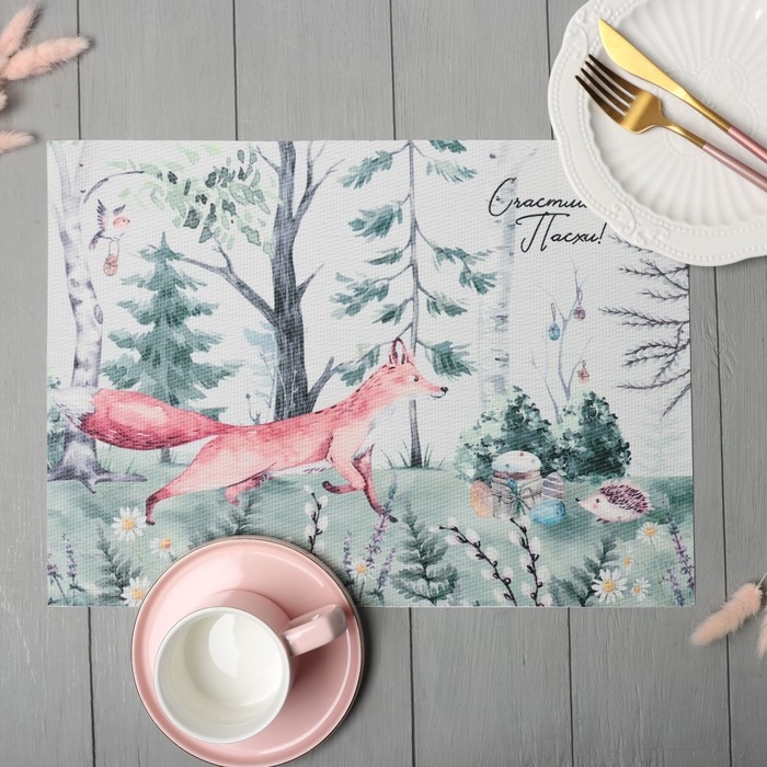 Салфетка на стол Доляна Салфетка на стол Доляна "Счастливой Пасхи" 40*29см