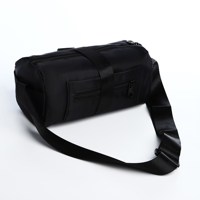 Сумка молодёжная на молнии, цвет чёрный Сумка молодёжная на молнии, цвет чёрный