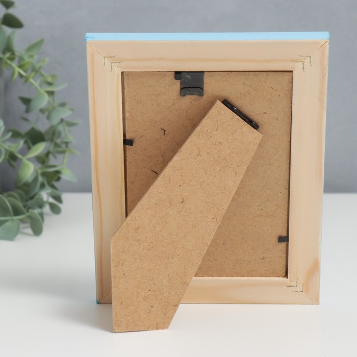 Фоторамка дерево Linda 10х15 см голубая Фоторамка дерево Linda 10х15 см голубая