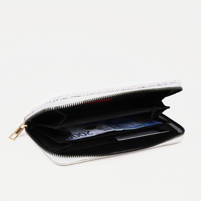 Кошелёк на молнии, цвет серый Кошелёк на молнии, цвет серый