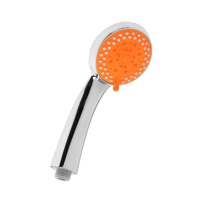 Набор для душа ZEIN Z0905, шланг 150 см, держатель, лейка 5 режимов, оранжевый/хром Набор для душа ZEIN Z0905, шланг 150 см, держатель, лейка 5 режимов, оранжевый/хром