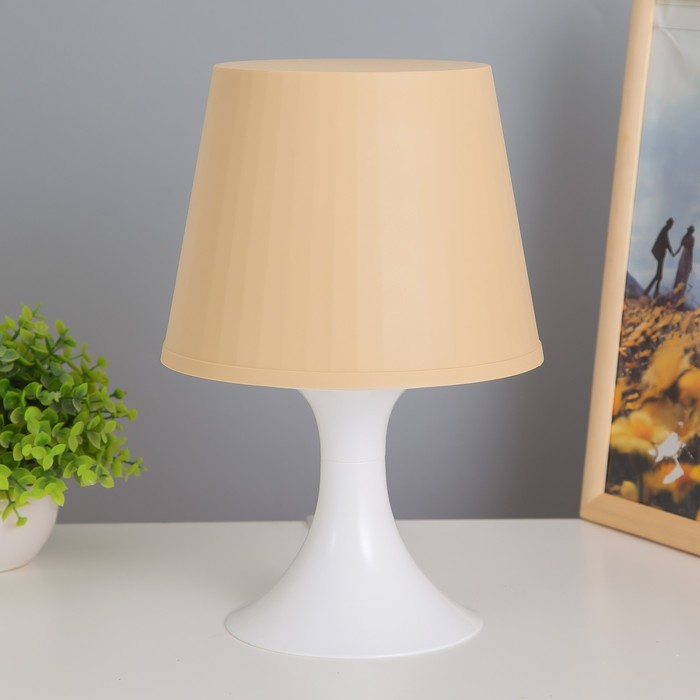 Настольная лампа 1340005 1хE14 15W бежевый d=19,5 высота 28см RISALUX Настольная лампа 1340005 1хE14 15W бежевый d=19,5 высота 28см RISALUX