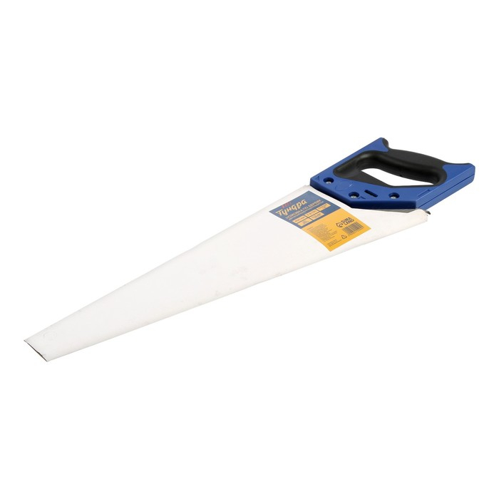 Ножовка по дереву ТУНДРА, 2К рукоятка, 3D заточка, каленый зуб, 7-8 TPI, 450 мм Ножовка по дереву ТУНДРА, 2К рукоятка, 3D заточка, каленый зуб, 7-8 TPI, 450 мм