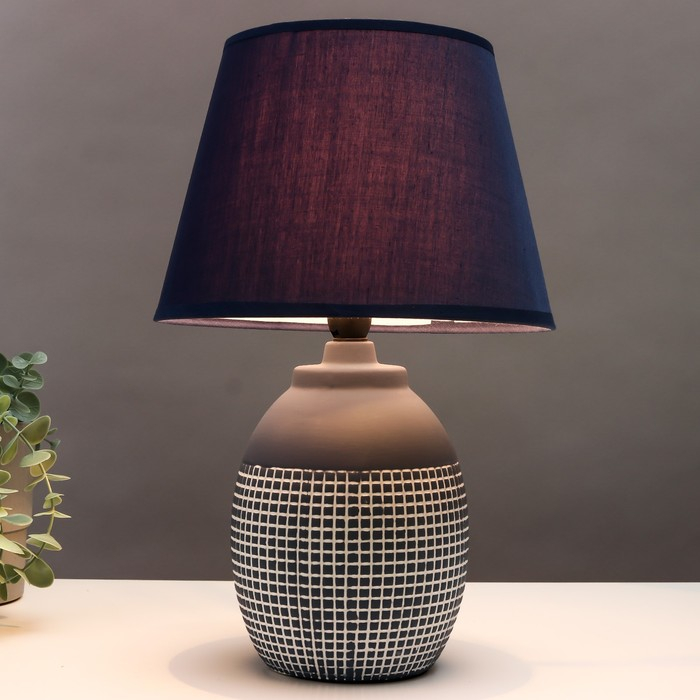 Настольная лампа 16772/1BL E14 40Вт синий 13,5х13,5х39 см RISALUX