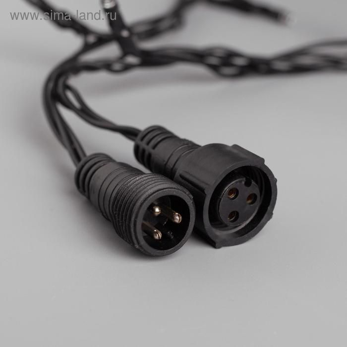 Гирлянда «Нить» 10 м, IP44, УМС, тёмная нить, 100 LED, свечение белое, 220 В Гирлянда «Нить» 10 м, IP44, УМС, тёмная нить, 100 LED, свечение белое, 220 В