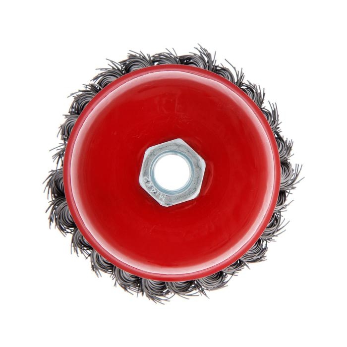 Щетка металлическая для УШМ ЛОМ, крученая проволока,  Щетка металлическая для УШМ ЛОМ, крученая проволока, "чашка", М14, 100 мм