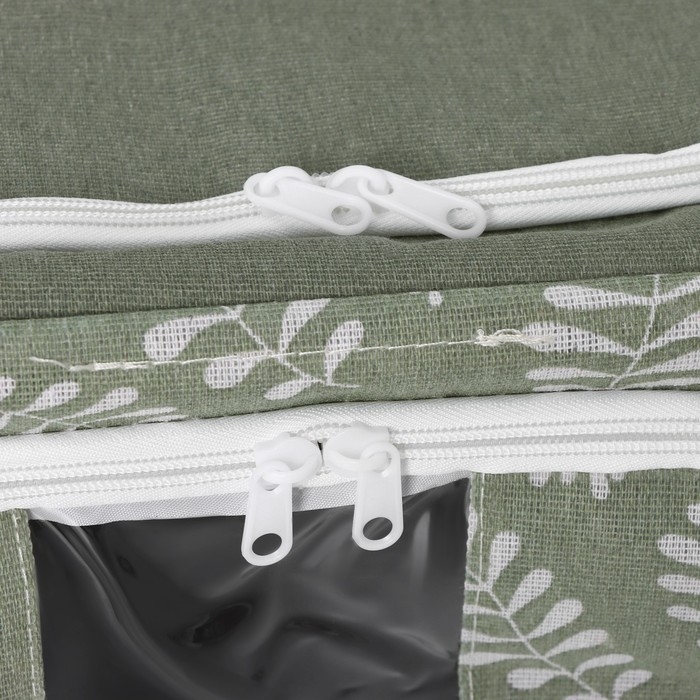 Кофр для хранения вещей Доляна Leaves, 39×29×20 см, 24 литра, цвет зелёный Кофр для хранения вещей Доляна Leaves, 39×29×20 см, 24 литра, цвет зелёный