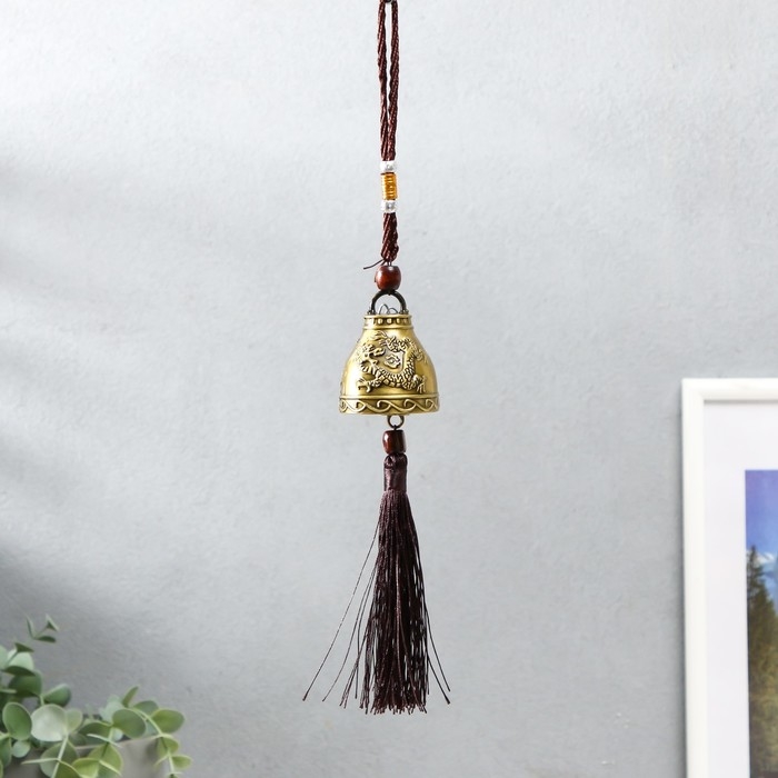 Колокольчик металл  Колокольчик металл "Китайский дракон" 4,7х4,7х34 см