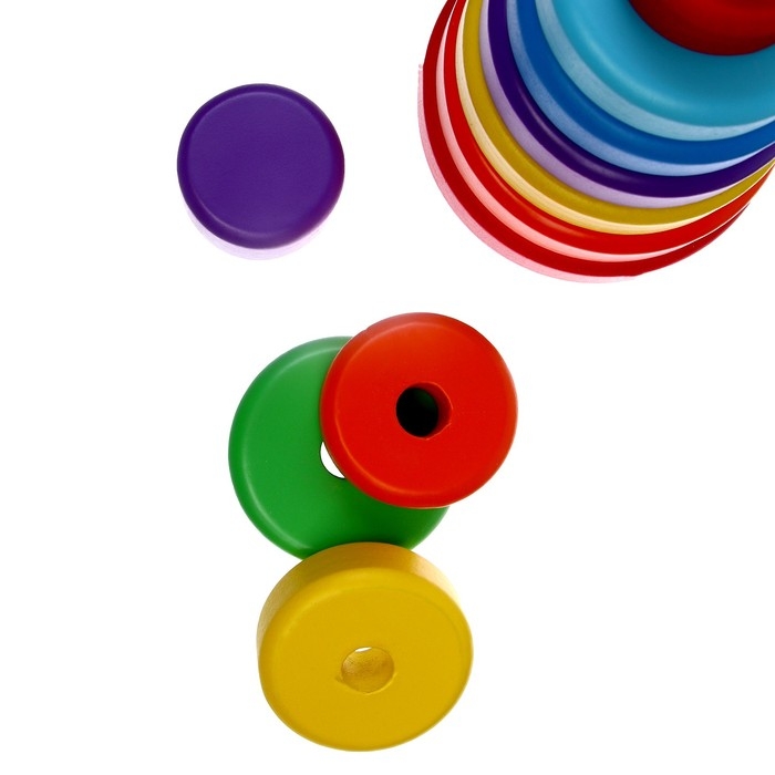 Пирамидка деревянная большая «Круг» Пирамидка деревянная большая «Круг»