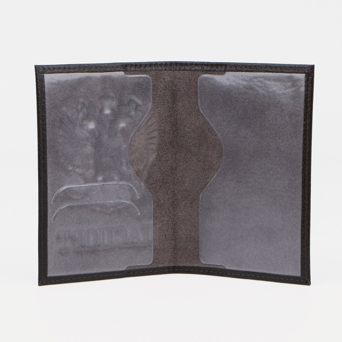 Обложка для паспорта, цвет тёмно-коричневый Обложка для паспорта, цвет тёмно-коричневый