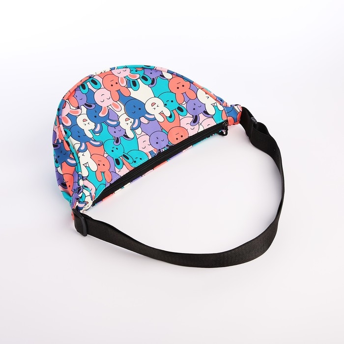 Сумка молодёжная на молнии, цвет разноцветный/зелёный Сумка молодёжная на молнии, цвет разноцветный/зелёный