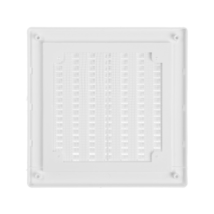 Решетка вентиляционная ZEIN Люкс ЛРР200В, 200 х 200 мм, с сеткой, разъемная, регулируемая