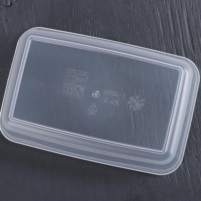 Контейнер пищевой «Лайт», 450 мл, цвет прозрачный, крышка МИКС Контейнер пищевой «Лайт», 450 мл, цвет прозрачный, крышка МИКС