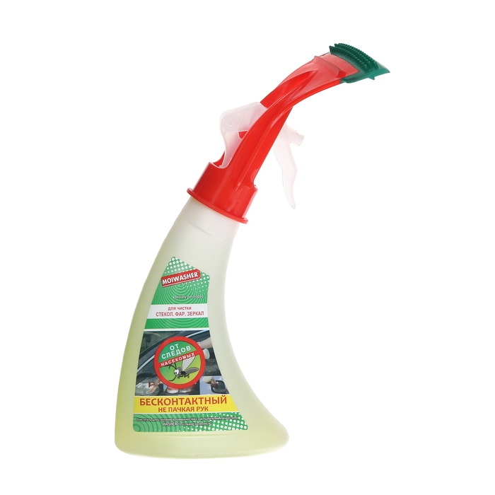 Очиститель стекол автомобиля, с водосгоном Мойщик, от следов насекомых, 350 мл, триггер Очиститель стекол автомобиля, с водосгоном Мойщик, от следов насекомых, 350 мл, триггер