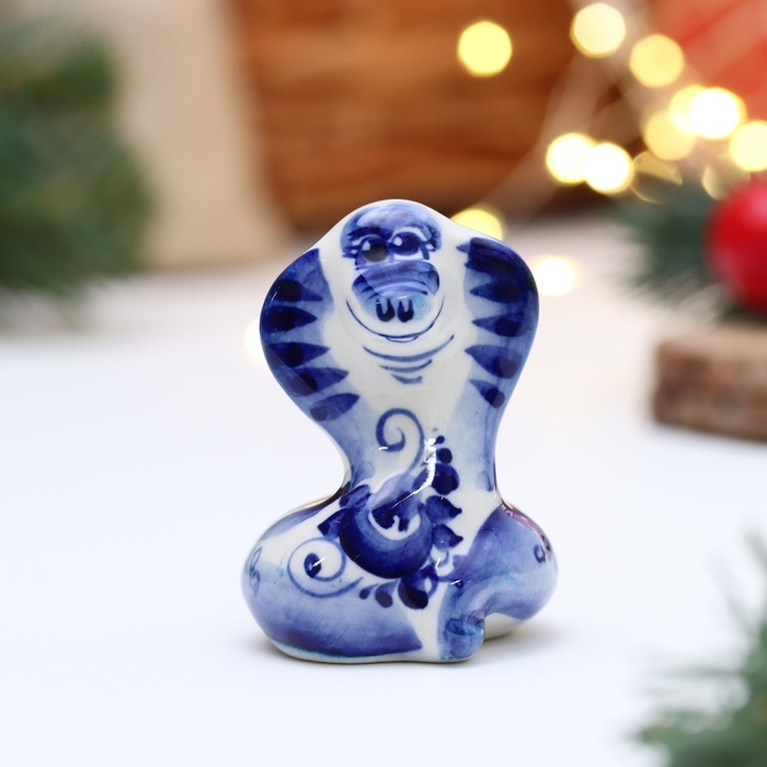 Новый год. Сувенир символ года Новый год. Сувенир символ года "Змея Гая", гжель