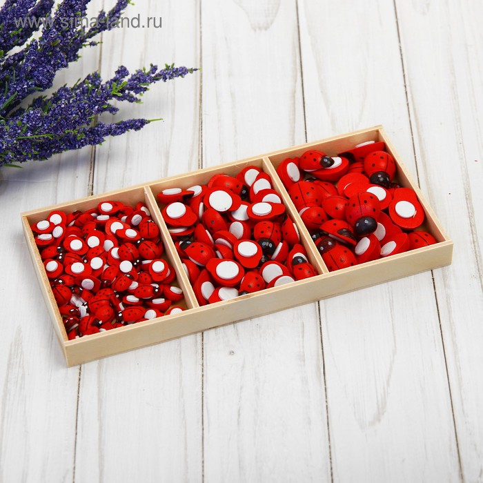 Набор декоративных наклеек «Божьи коровки» 3 размера; 8,2×19×1,5 см Набор декоративных наклеек «Божьи коровки» 3 размера; 8,2×19×1,5 см