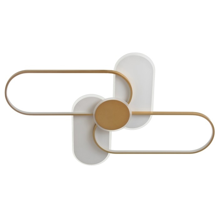 Светильник Светильник "Лайн" LED 90Вт 4000К бело-золотой 110х67х6 см BayerLux