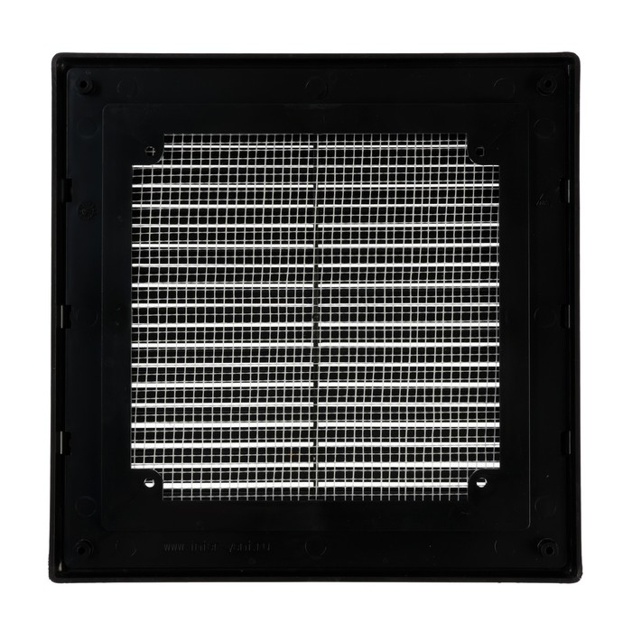 Решетка вентиляционная Решетка вентиляционная "ВИЕНТО" 2121ВР, 210х210 мм, с сеткой, разъемная, черная