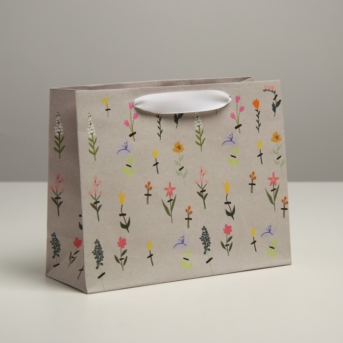 Пакет подарочный крафтовый, упаковка, «Для тебя», 22 х 17,5 х 8 см