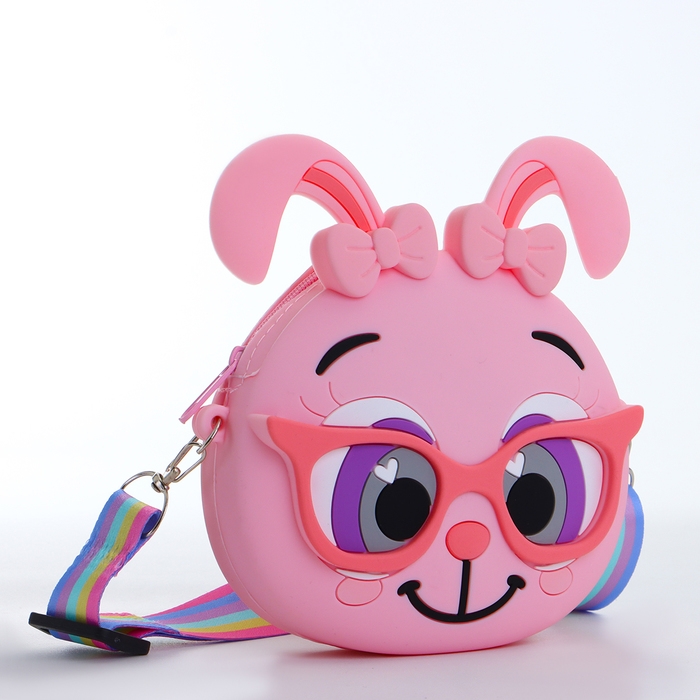 Сумка детская на молнии «Выбражулька», цвет розовый