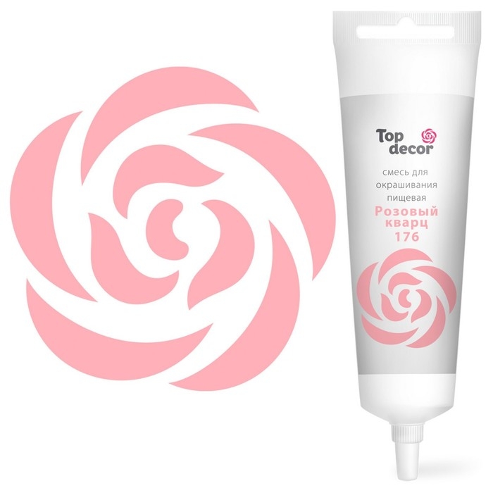 Пищевой краситель Top Decor гелевый «Розовый кварц»,100 г Пищевой краситель Top Decor гелевый «Розовый кварц»,100 г