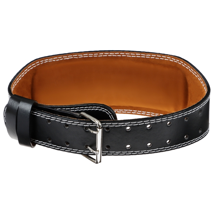 Пояс для тяжёлой атлетики ONLYTOP 120 см, искусственная кожа, цвет чёрный Пояс для тяжёлой атлетики ONLYTOP 120 см, искусственная кожа, цвет чёрный