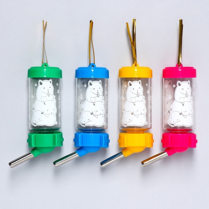 Поилка для грызунов «Пирамида» 80 мл, 9х4.5 см, микс цветов Поилка для грызунов «Пирамида» 80 мл, 9х4.5 см, микс цветов