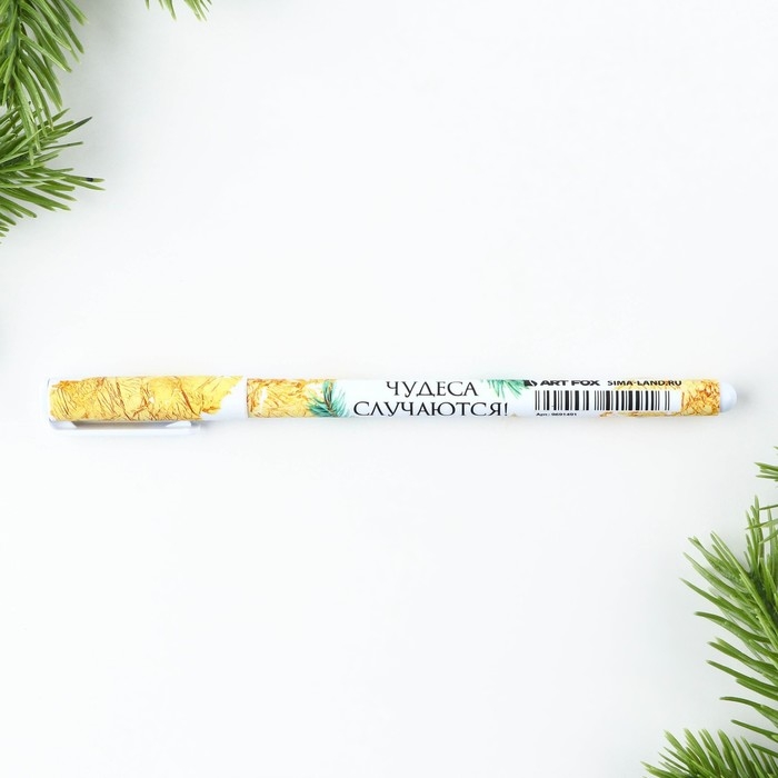 Ручка шариковая пластиковая софт-тач «Новый год: Чудеса случаются!», синяя паста 0.7 мм Ручка шариковая пластиковая софт-тач «Новый год: Чудеса случаются!», синяя паста 0.7 мм