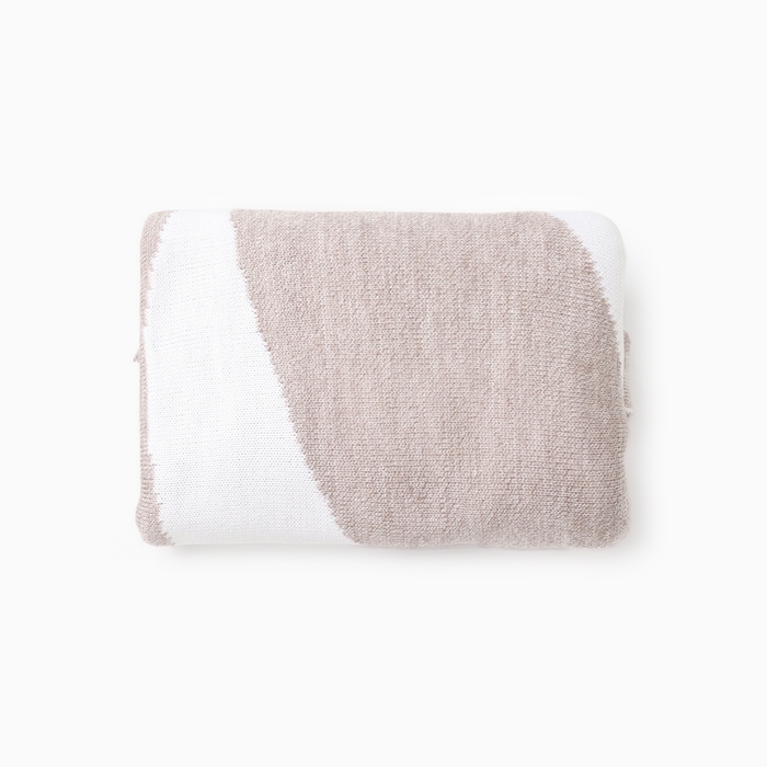 Шарф женский двусторонний MIST бежевый, размер 47*226см