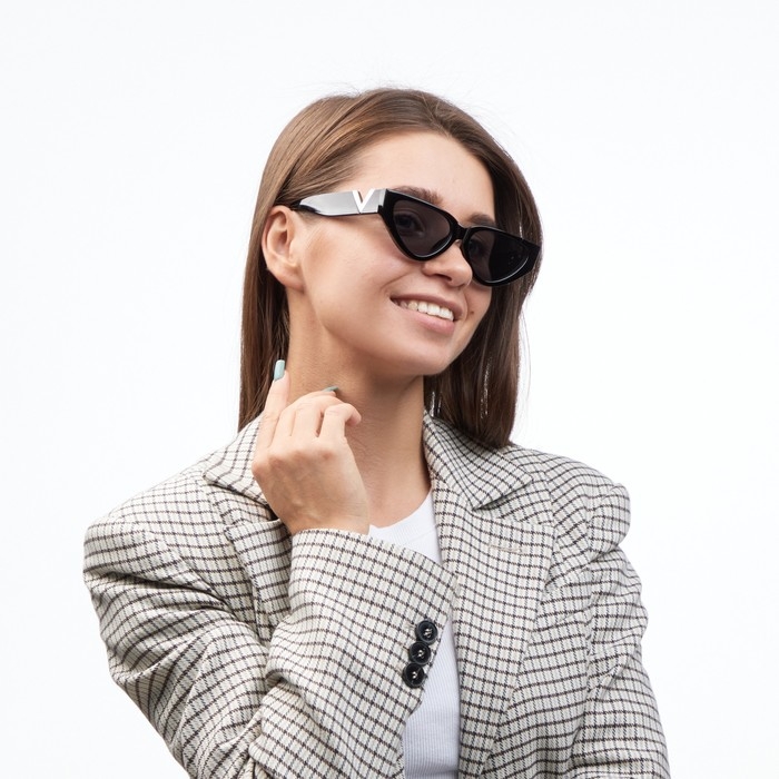 Очки солнцезащитные Очки солнцезащитные "OneSun", uv 400, дужка 14.5 см, ширина 14.7 см, линза 3.2 х 5.5 см