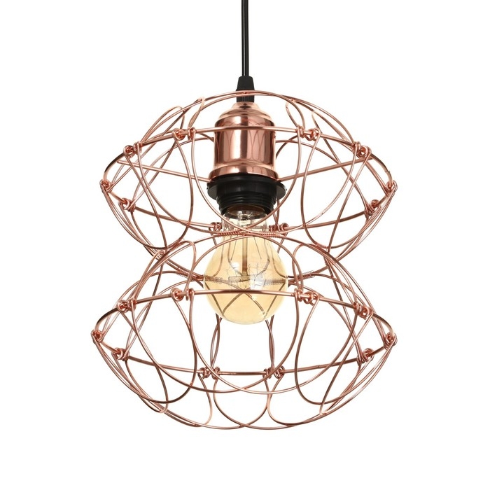 Светильник BayerLux 1671/1 E27 40Вт медь 28х28х30-130 см