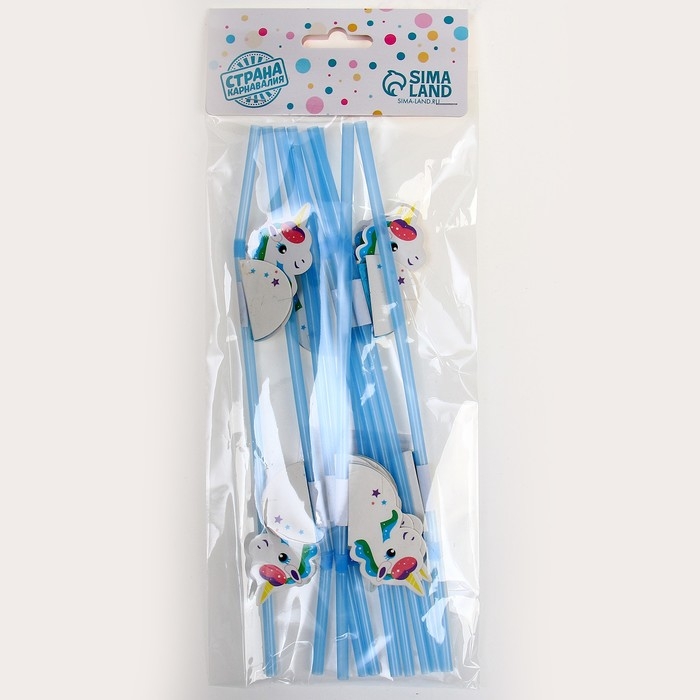 Трубочка для коктейля «Единорог», набор 10 шт. Трубочка для коктейля «Единорог», набор 10 шт.