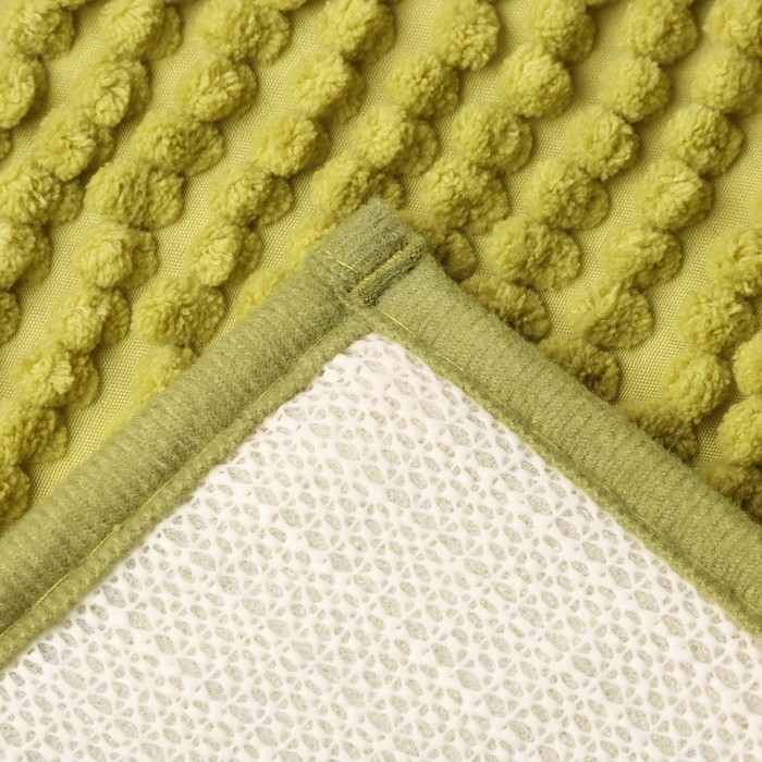 Коврик для ванной Этель Букли цвет зеленый, 38х58 см Коврик для ванной Этель Букли цвет зеленый, 38х58 см