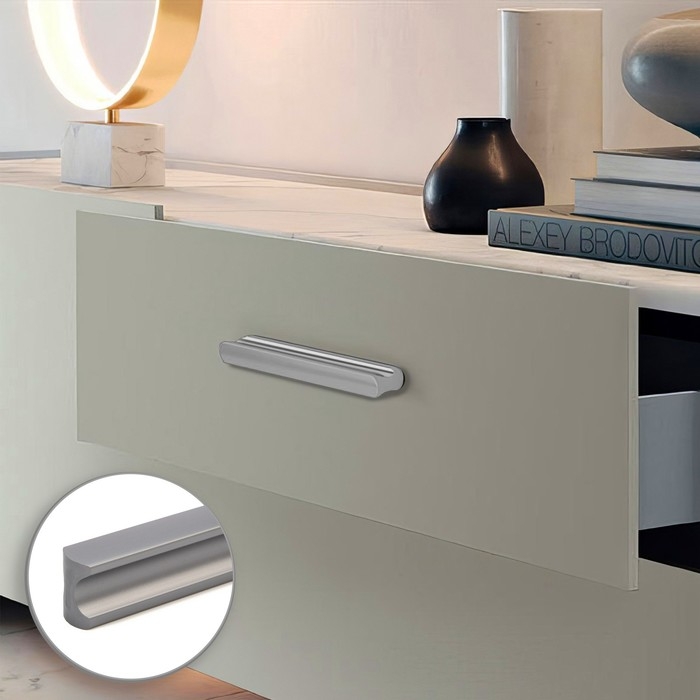 Ручка-скоба CAPPIO RSC022, алюминий, м/о 160 мм, цвет графит Ручка-скоба CAPPIO RSC022, алюминий, м/о 160 мм, цвет графит