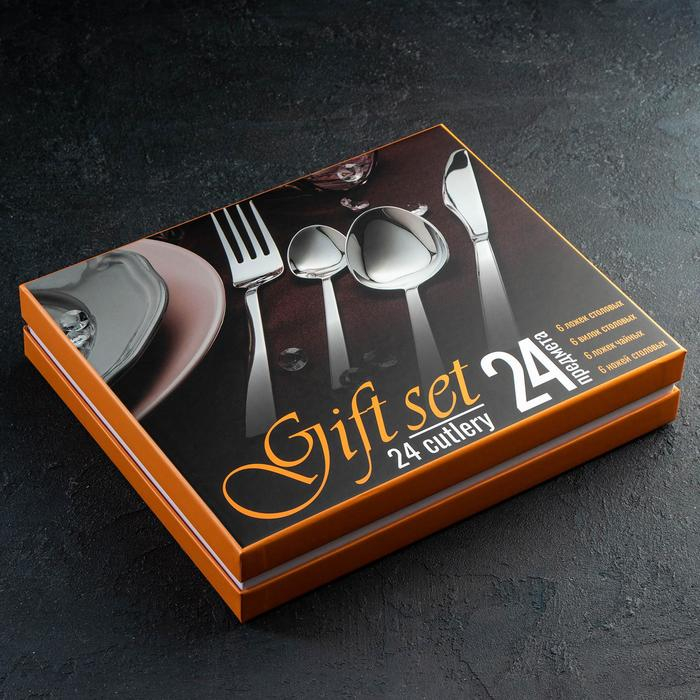 Набор столовый &laquo;Аппетит&raquo;, 24 предмета, сувенирная коробка