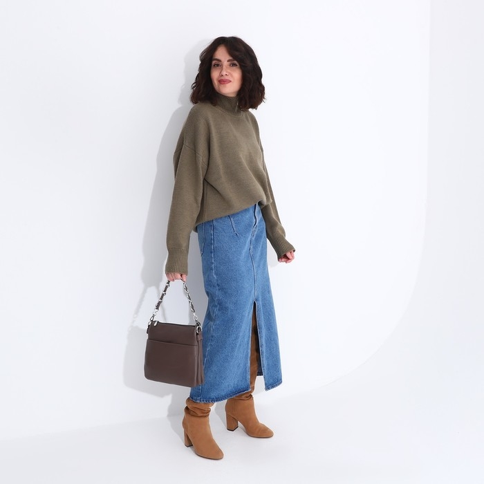 Сумка кросс-боди на молнии, цвет бронзовый Сумка кросс-боди на молнии, цвет бронзовый