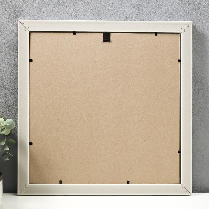 Фоторамка пластик 30х30 см, золото с белым ( пластиковый экран ) Фоторамка пластик 30х30 см, золото с белым ( пластиковый экран )