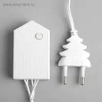 Гирлянда &laquo;Нить&raquo; 5 м, IP20, белая нить, 50 LED, 8 режимов, 220 В, свечение белое