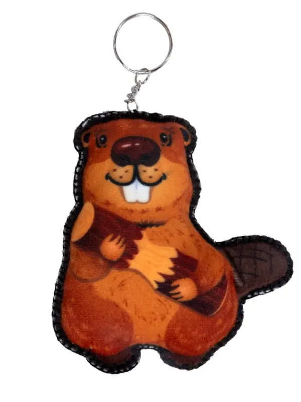 Игрушка мягкая. Брелок своими руками "Бобр"