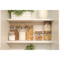 Банка стеклянная для сыпучих продуктов с бугельным замком Magistro «Эко», 1,2 л, 10×20 см