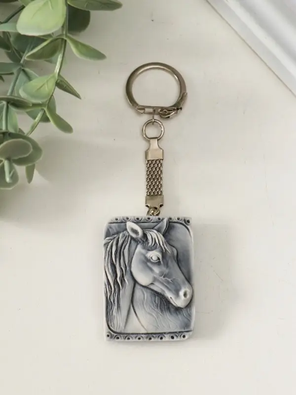 Брелок "Голова лошади (барельеф)" 4 см