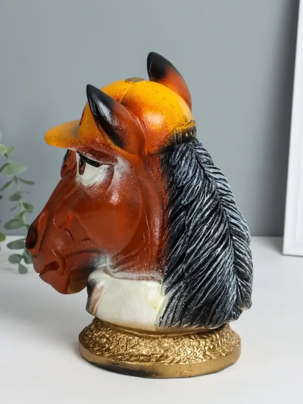 Копилка для денег &laquo;Бюст. Конь в кепке&raquo;, гипс, 26.5&times;21.5&times;26 см