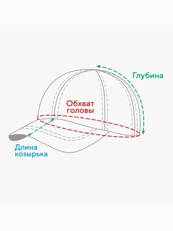 Кепка однотонная MINAKU, оранжевая, размер 58